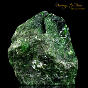 Chrome Diopside Crystal Altar Stone