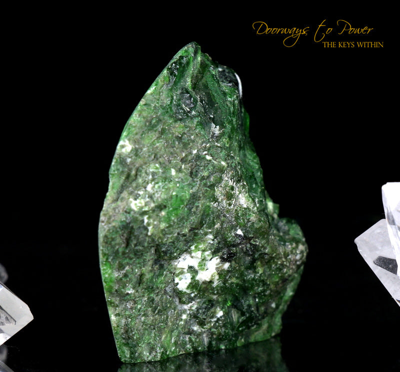 Chrome Diopside Crystal Altar Stone