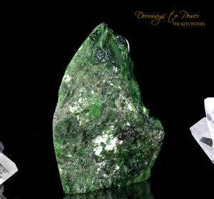 Chrome Diopside Crystal Altar Stone