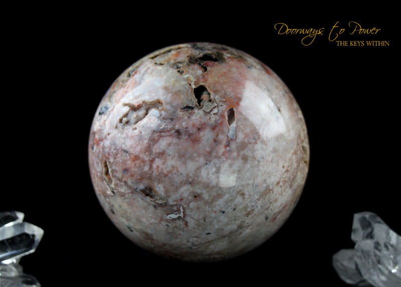 Cinnazez Azeztulite Gemstone Sphere 3.5"