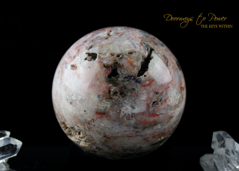 Cinnazez Azeztulite Gemstone Sphere 3.5"