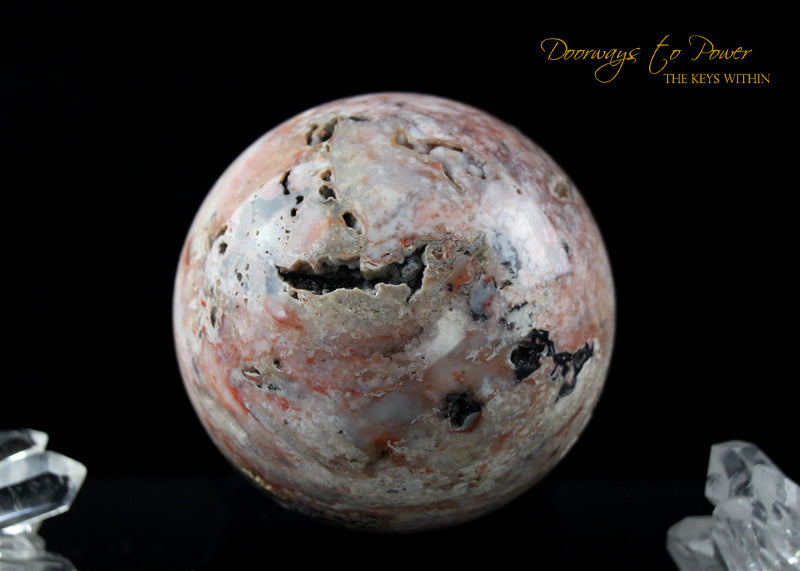 Cinnazez Azeztulite Gemstone Sphere 3.5"