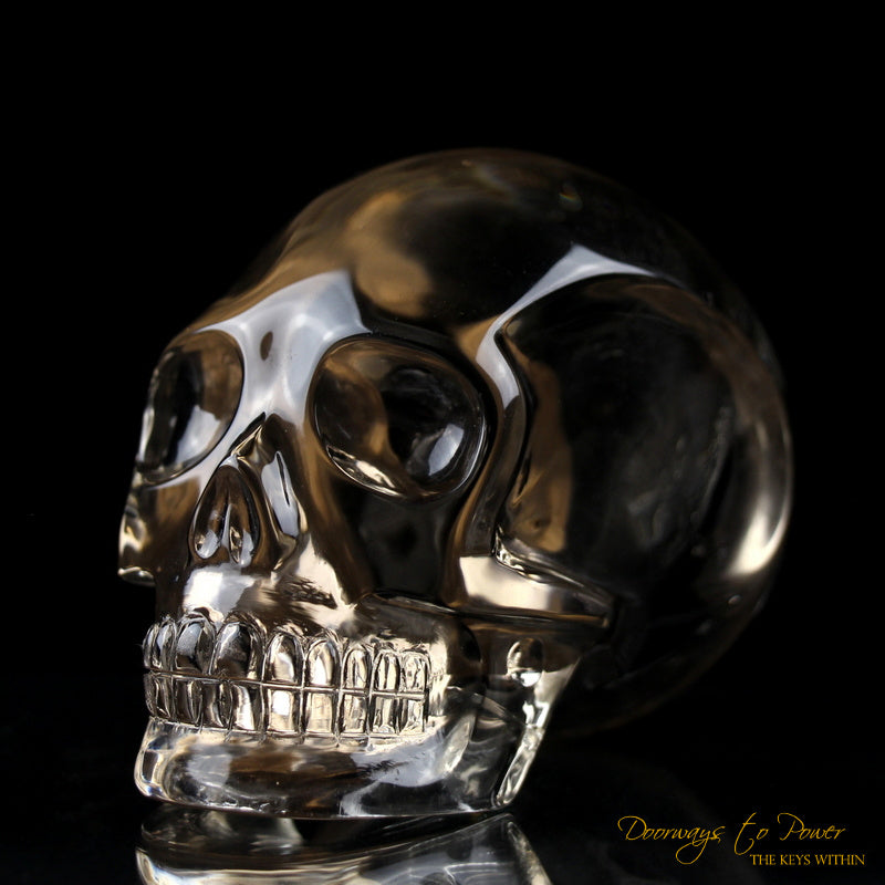 Citrine Quartz Akhenaten Elongated Crystal Skull 'Ancient Code' 