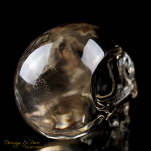 Citrine Quartz Akhenaten Elongated Crystal Skull 'Ancient Code' 