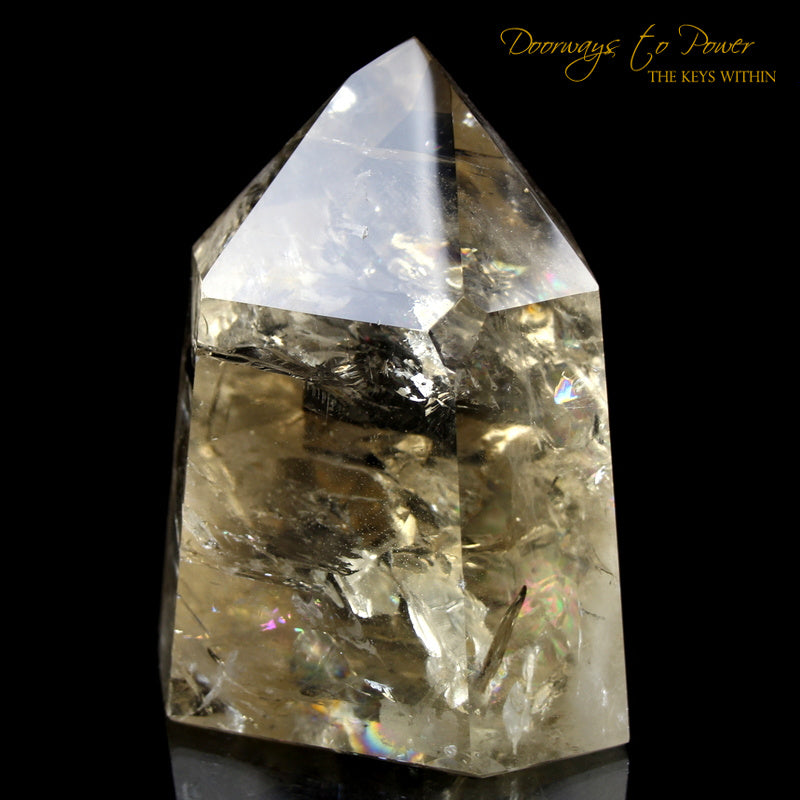 Citrine Devic Temple Quartz Crystal Point