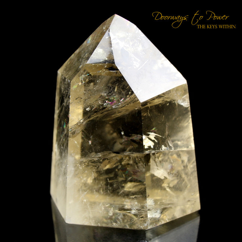 Citrine Devic Temple Quartz Crystal Point
