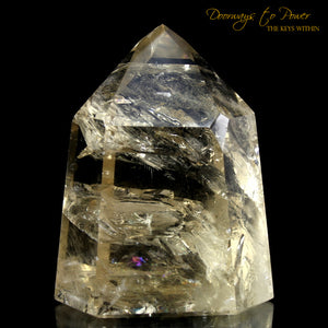 Citrine Devic Temple Quartz Crystal Point