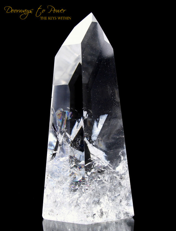 Clear Quartz Channeling Master Crystal 'Angelic Infinity Point' 