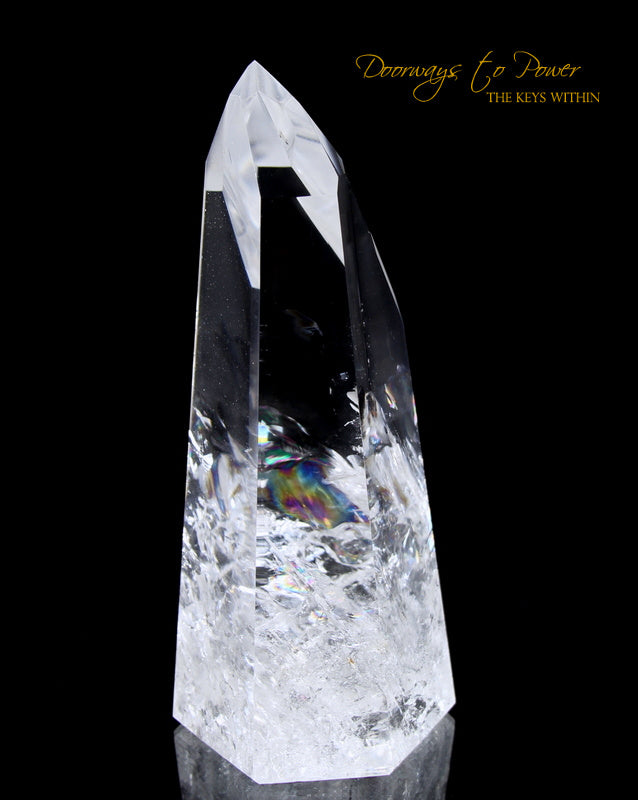 Clear Quartz Channeling Master Crystal 'Angelic Infinity Point' 