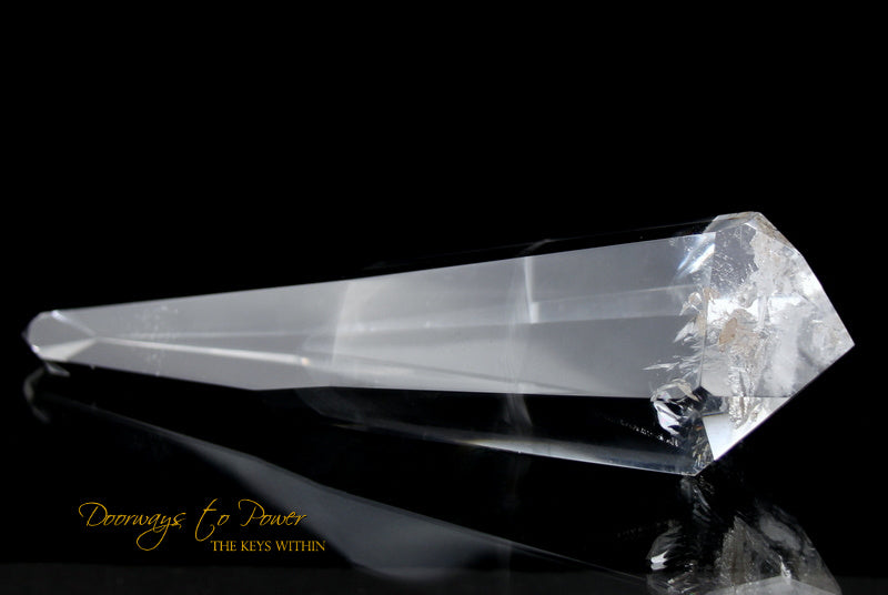 Clear Quartz Double Terminated Phantom Manifestation Quartz Crystal Wand