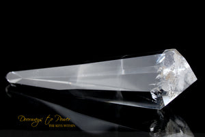 Clear Quartz Double Terminated Phantom Manifestation Quartz Crystal Wand