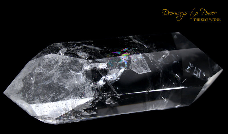Clear Quartz Double Terminated Master Dow Crystal Wand