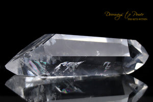 Clear Quartz Double Terminated Master Dow Crystal Wand 