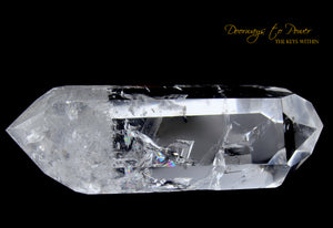 Clear Quartz Double Terminated Master Dow Crystal Wand