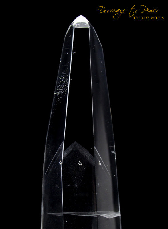 Clear Quartz Double Terminated Phantom Manifestation Quartz Crystal Wand