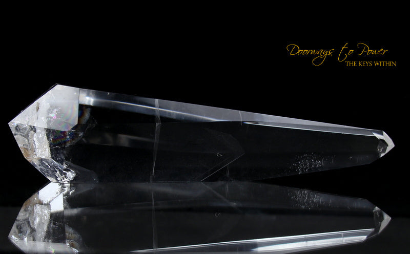 Clear Quartz Double Terminated Phantom Manifestation Quartz Crystal Wand