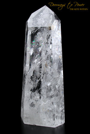  Pure Clear Quartz Point & Devic Temple Master Crystal 