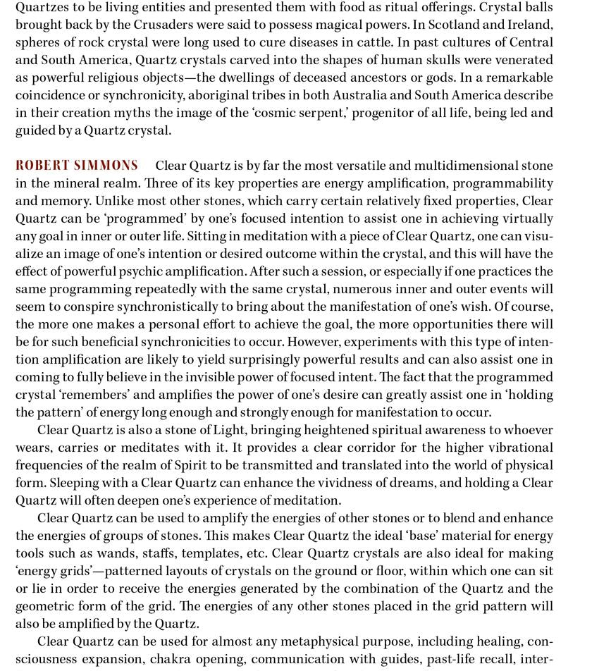 Clear Quartz Crystal Properties