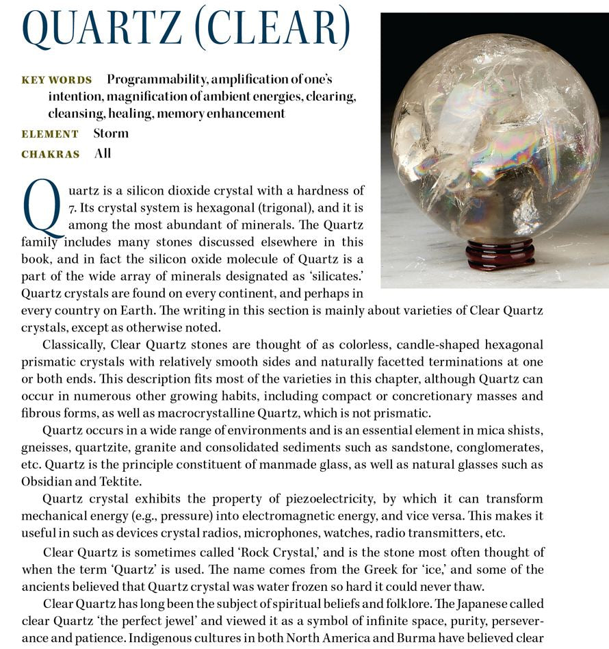 Clear Quartz Crystal Properties