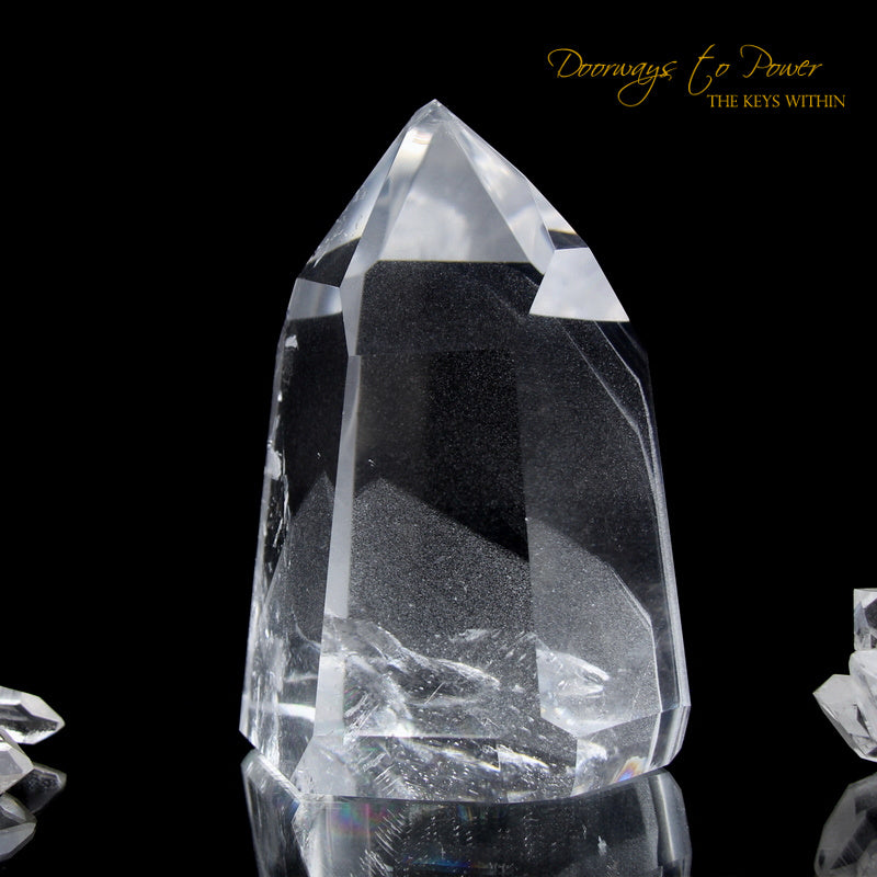 Clear Quartz Phantom Temple Heart Dow Master Crystal