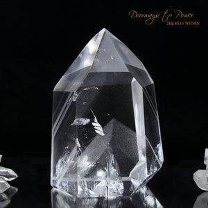 Clear Quartz Phantom Temple Heart Dow Master Crystal
