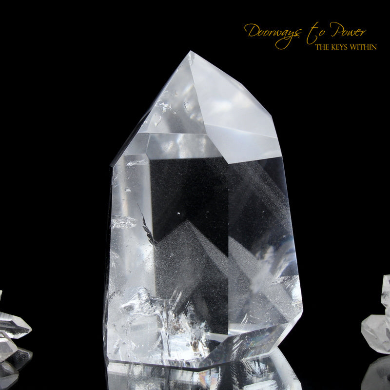 Clear Quartz Phantom Temple Heart Dow Master Crystal