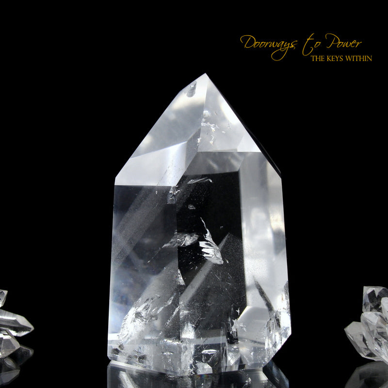 Clear Quartz Phantom Temple Heart Dow Master Crystal