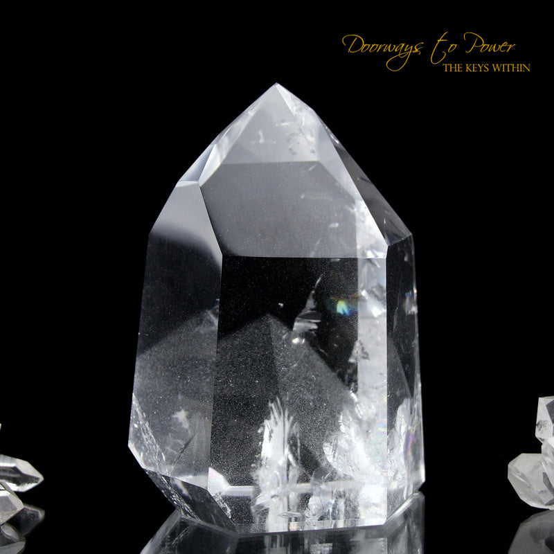 Clear Quartz Phantom Temple Heart Dow Master Crystal