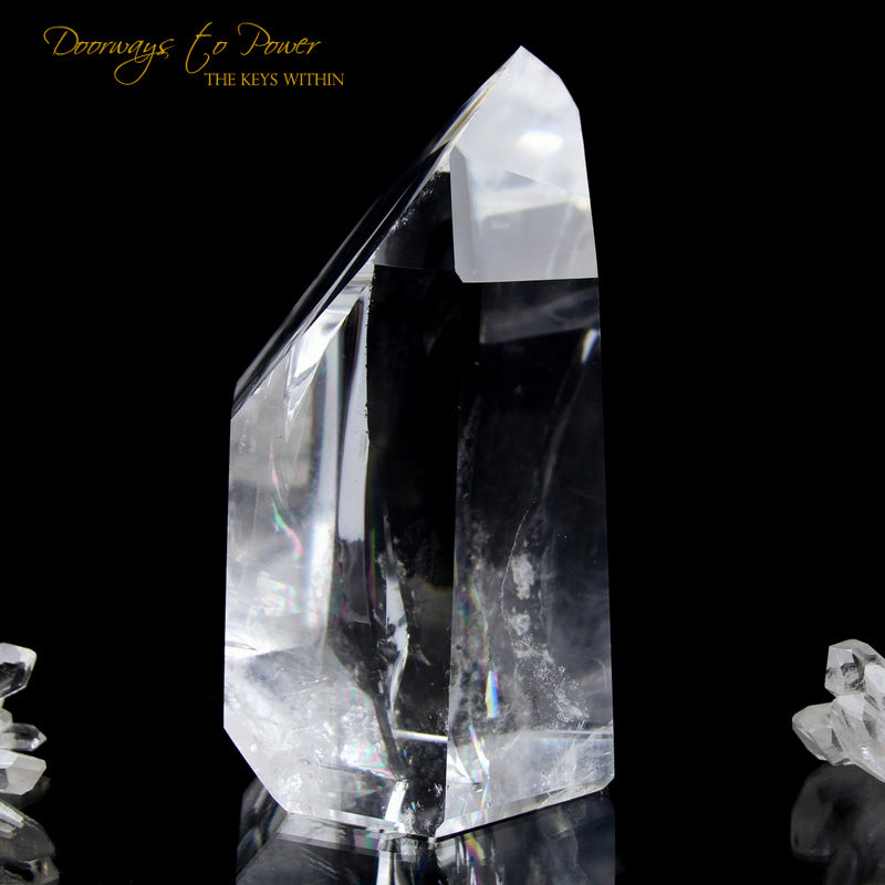 Clear Quartz Temple Heart Dow Master Crystal 'Power Healer'