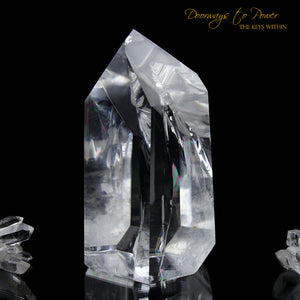 Clear Quartz Temple Heart Dow Master Crystal 'Power Healer'