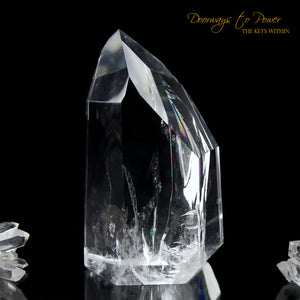 Clear Quartz Temple Heart Dow Master Crystal 'Power Healer'