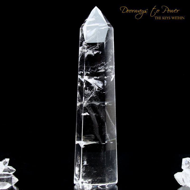 Clear Quartz Temple Heart Dow Master Crystal 