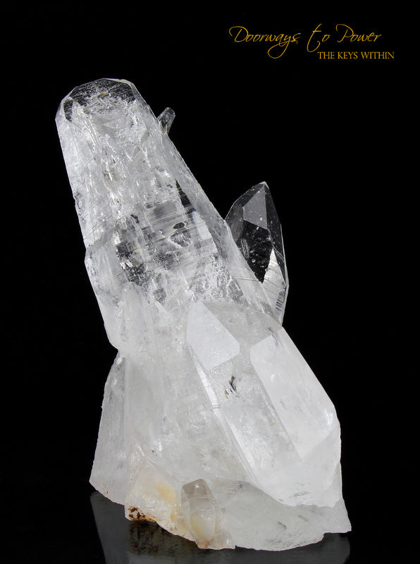 Colombian Lemurian Light Quartz Crystal Cluster XL 'Illuminate' 