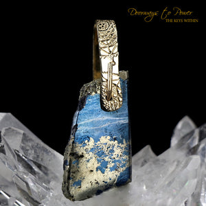 Covellite Light Language Crystal Pendant™ 14k Gold 