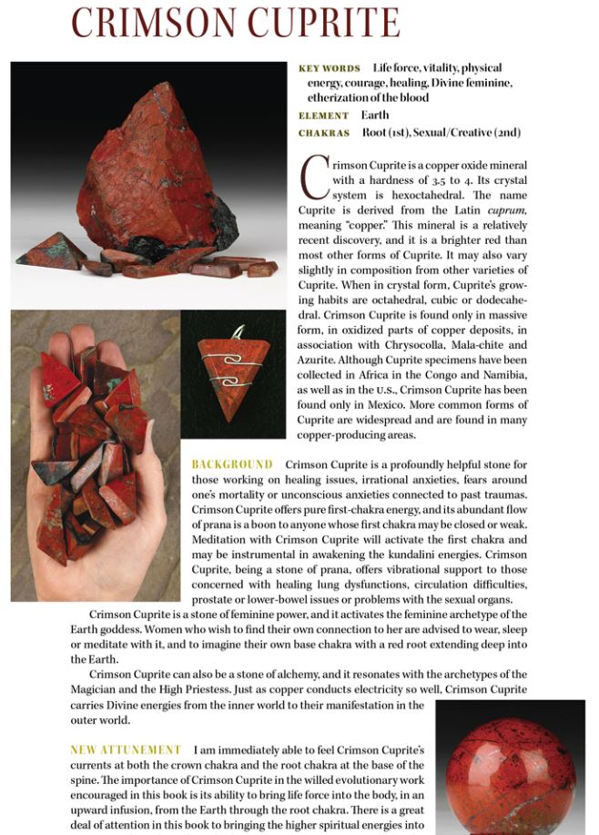 Crimson Cuprite Crystal Altar Stone 'Kundalini Activation'