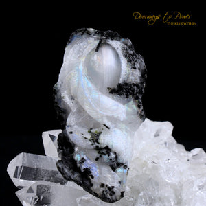 Hand Carved Dragon Crystal Talisman  'Awaken the Dragon'