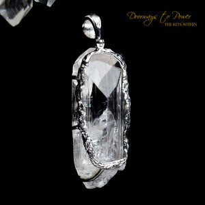 Danburite Crystal Pendant SS 'Angelic Healer' 