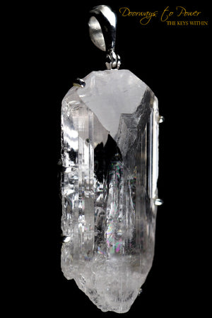 Danburite Crystal Pendant SS 'Angelic Healer' 