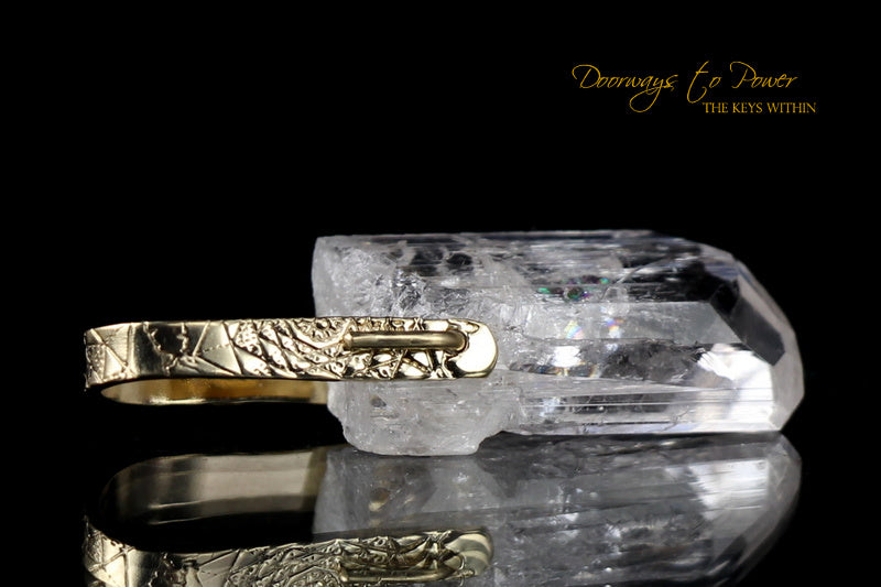 Danburite Light Language Crystal Pendant 14k 'Luminous'