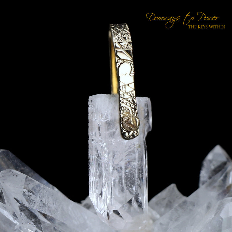 Danburite Light Language Crystal Pendant 14k 'Luminous'