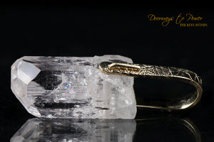 Danburite Light Language Crystal Pendant 14k 'Luminous'