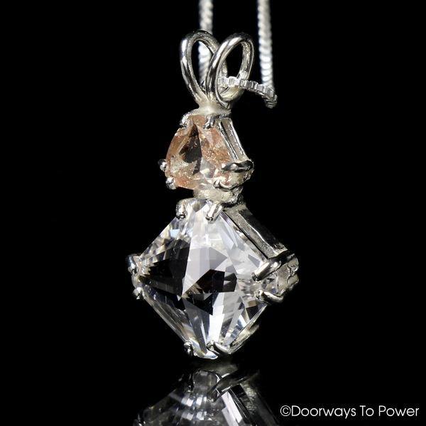 Danburite Mini Magician Stone Pendant with Sunstone 