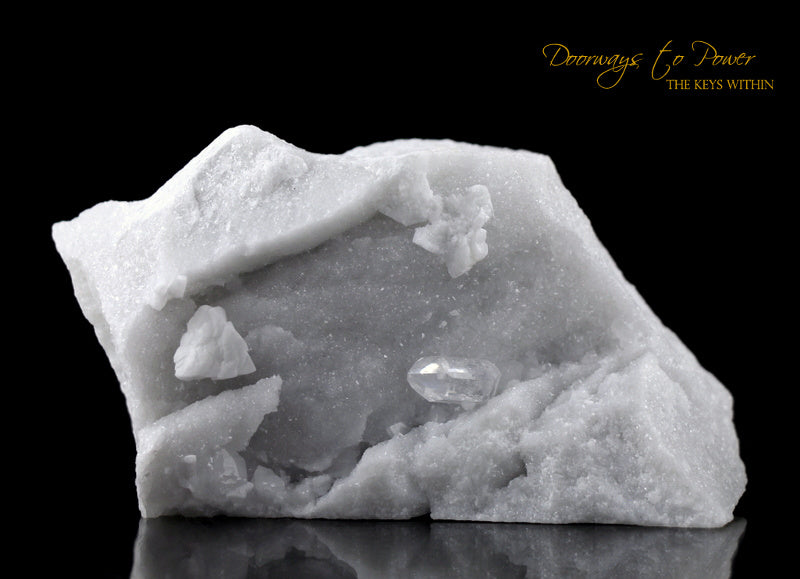 Dio Altissimo White Carrara Marble Quartz Crystal from Italy