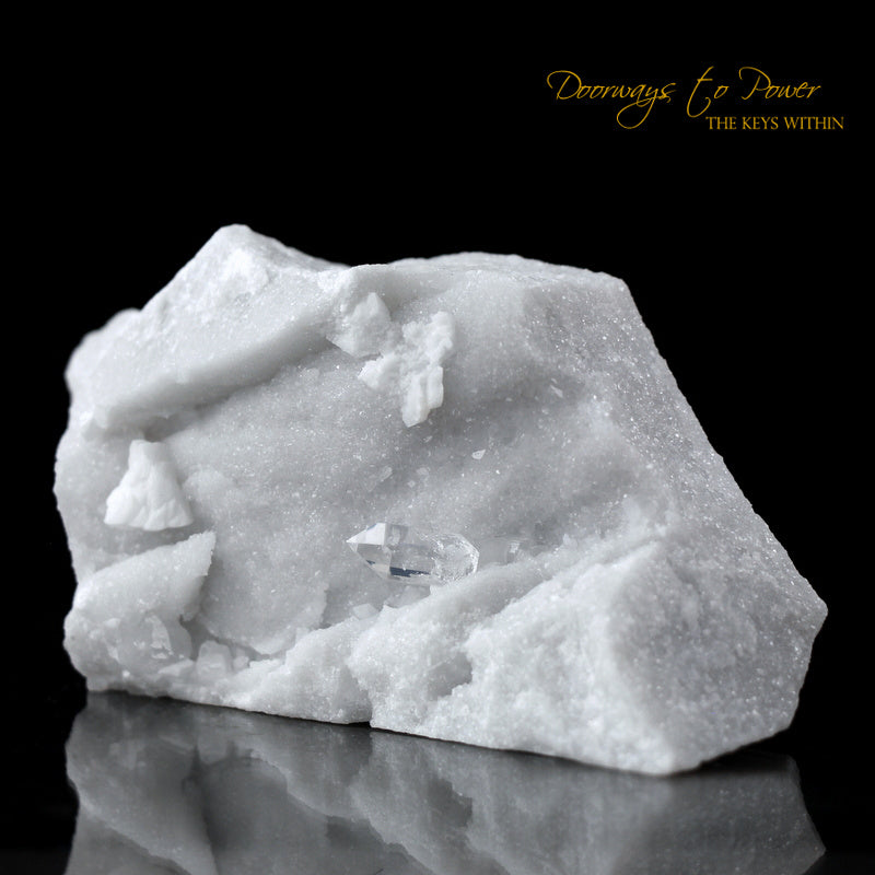 Dio Altissimo White Carrara Marble Quartz Crystal from Italy