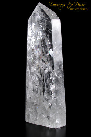  Pure Clear Quartz Point & Devic Temple Master Crystal 
