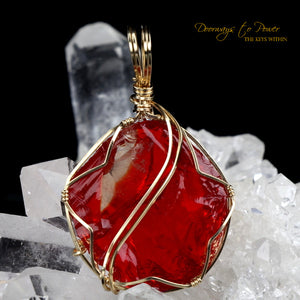 Dragons Blood Andara Crystal Pendant 'Magic & Alchemy'