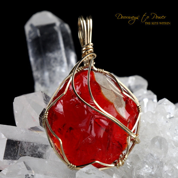 Dragons Blood Andara Crystal Pendant 'Magic & Alchemy'