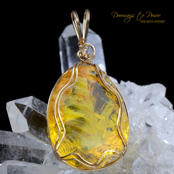 Dynamic Helidor Andara Crystal Pendant 14k 