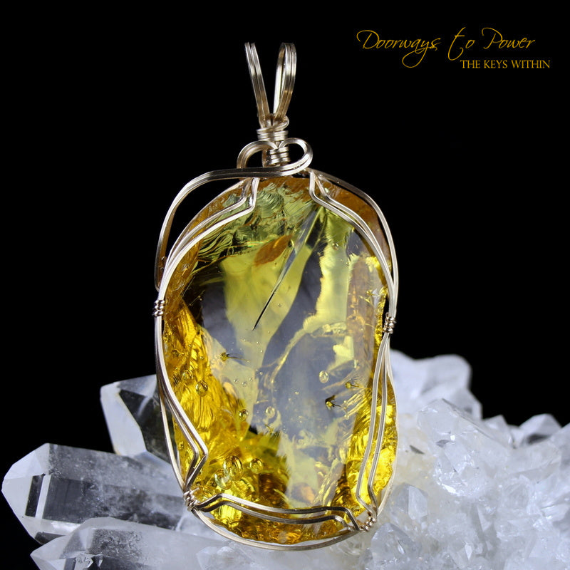 Dynamic Helidor Andara Crystal Pendant 14k 'Divine Will'