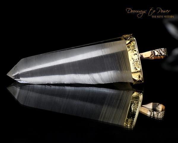 Era of Light Lemurian Light Language Pendant 14k Record Keeper